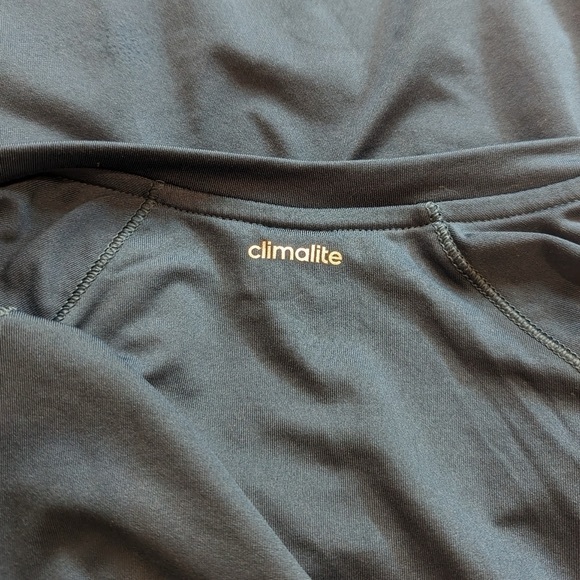 Adidas Dark Teal Techfit Climalite Workout Running Long Sleeve Top Medium - Picture 4 of 7